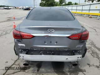 2018 Infiniti Q50 Luxe with VIN JN1EV7AP1JM353730, listed as a Copart auction lot 65150885 with 59,821 mi miles and Salvage title. Bid and sale history available at DreamBid. Image 6.