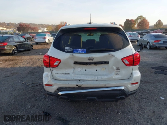 2017 Nissan Pathfinder SV with VIN 5N1DR2MM9HC645218, listed as a IAAI auction lot 40697929 with 103,533 mi miles. Bid and sale history available at carsss.com. Image 16.