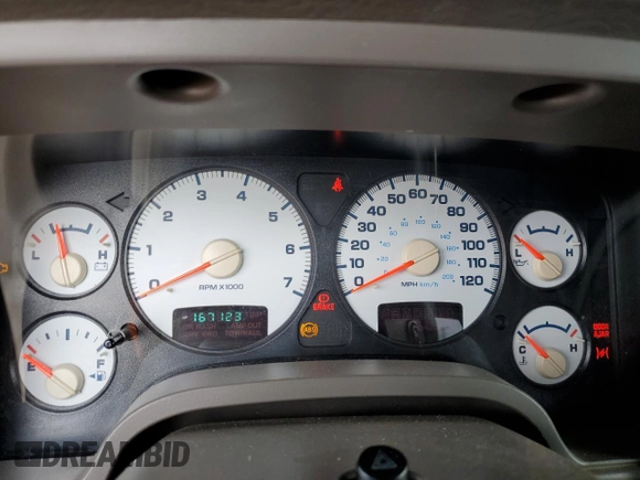 2004 Dodge 1500 ST with VIN 1D3HU18D64J289106, listed as a Copart auction lot 57900114 with 167,123 mi miles and Salvage Title. Bid and sale history available at carsss.com. Image 9.