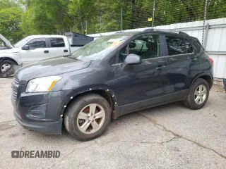 2016 Chevrolet Trax LT with VIN 3GNCJLSB2GL258180, listed as a Copart auction lot 52760935 with 0 mi miles and Clean Title. Bid and sale history available at carsss.com. Image 1.