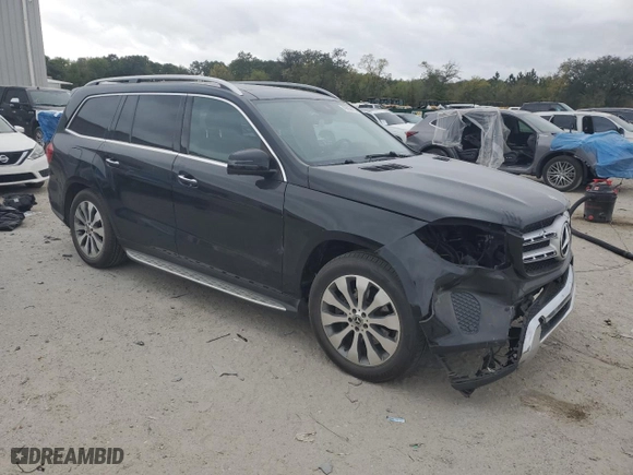 2018 Mercedes-Benz GLS with VIN 4JGDF6EE3JB073906, listed as a Copart auction lot 49858475 with 93,539 mi miles and Salvage Title. Bid and sale history available at carsss.com. Image 4.