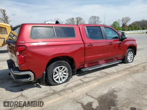 2020 Chevrolet Silverado 1500 LT with VIN 3GCUYDET0LG244803, listed as a Copart auction lot 53461845 with 110,828 mi miles and Salvage Title. Bid and sale history available at DreamBid. Image 3.