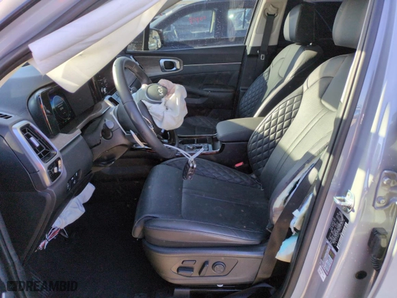2023 Kia Sorento X-Line SX Prestige with VIN 5XYRKDLF7PG164973, listed as a Copart auction lot 48480635 with 22,274 mi miles and Salvage Title. Bid and sale history available at carsss.com. Image 7.