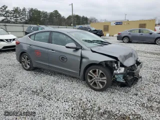 2017 Hyundai Elantra SE with VIN KMHD84LF8HU354169, listed as a Copart auction lot 45792145 with 52,002 mi miles and Salvage Title. Bid and sale history available at carsss.com. Image 4.
