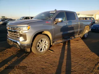 2024 Chevrolet Silverado 1500 LTZ with VIN 1GCUDGE8XRZ155256, listed as a Copart auction lot 79850884 with 33,328 mi miles and Salvage Title. Bid and sale history available at DreamBid. Image 1.