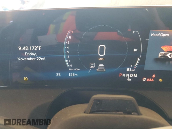 2025 Cadillac CT5 Premium Luxury with VIN 1G6DN5RK9S0106523, listed as a Copart auction lot 81950944 with 158 mi miles and Salvage title. Bid and sale history available at DreamBid. Image 9.