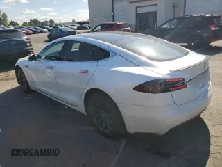 2019 Tesla Model S 100D with VIN 5YJSA1E41KF330631, listed as a Copart auction lot 55360295 with 52,245 mi miles and Salvage title. Bid and sale history available at DreamBid. Image 2.