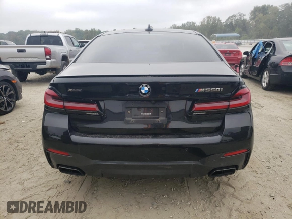 2021 BMW 5 Series M550i xDrive z VIN WBA13BK0XMCF46927, wystawiony jako Copart lot #72636684 z przebiegiem 31 044 mil mil oraz Czysty tytuł • Clean title. Historia ofert i sprzedaży dostępna na DreamBid. Obrazek 6.