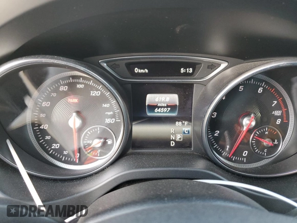 2019 Mercedes-Benz CLA with VIN WDDSJ4EB4KN768325, listed as a Copart auction lot 40885793 with 64,597 mi miles. Bid and sale history available at carsss.com. Image 9.