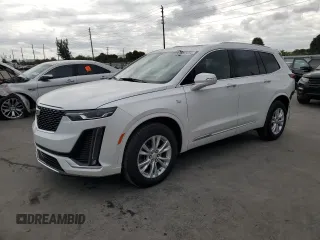 2024 Cadillac XT6 FWD Luxury with VIN 1GYKPAR47RZ746965, listed as a Copart auction lot 78839094 with 3,908 mi miles and Salvage Title. Bid and sale history available at carsss.com. Image 1.