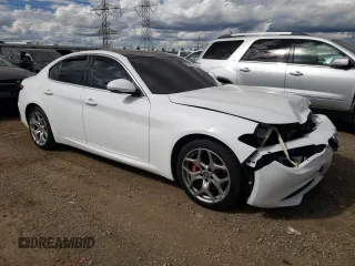 2020 Alfa Romeo Giulia Ti with VIN ZARFANBN2L7636661, listed as a Copart auction lot 69592394 with 53,731 mi miles and Salvage Title. Bid and sale history available at carsss.com. Image 4.