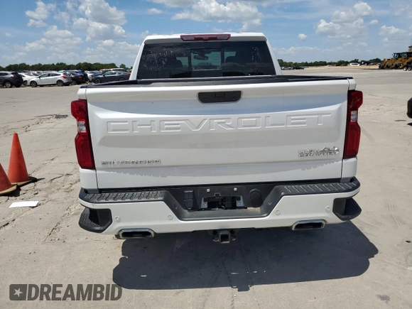 2020 Chevrolet Silverado 1500 High Country with VIN 1GCUYHEL9LZ377390, listed as a Copart auction lot 63809684 with 0 mi miles and Clean Title. Bid and sale history available at carsss.com. Image 6.