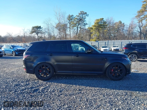2020 Land Rover Range Rover Sport SVR with VIN SALWZ2RE1LA715693, listed as a IAAI auction lot 41129949 with 36,910 mi miles. Bid and sale history available at carsss.com. Image 12.
