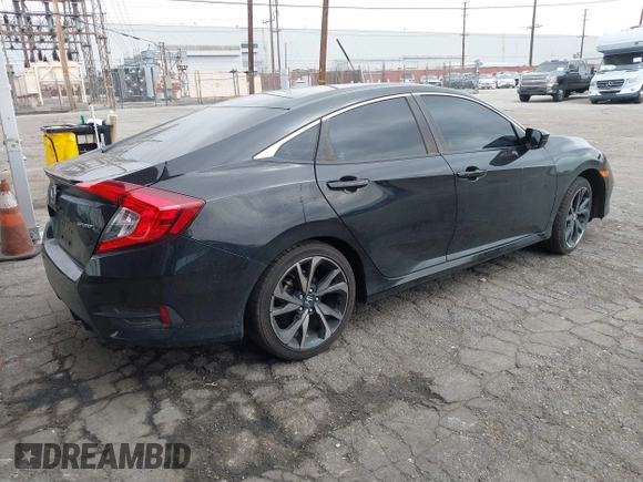 2020 Honda Civic Sedan Sport with VIN 2HGFC2F82LH592254, listed as a IAAI auction lot 41903524 with 69,221 mi miles. Bid and sale history available at carsss.com. Image 4.