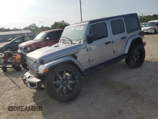 2020 Jeep Wrangler Unlimited Sahara с VIN 1C4HJXEN3LW240237, выставлен на аукционе Copart как лот 59935285 с пробегом 47 488 миль миль и Списание • Salvage title. История ставок и продаж доступна на DreamBid. Изображение 1.
