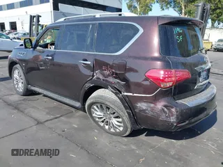 2016 Infiniti QX80 with VIN JN8AZ2NC1G9401091, listed as a IAAI auction lot 42497807 with 77,179 mi miles and . Bid and sale history available at DreamBid. Image 3.
