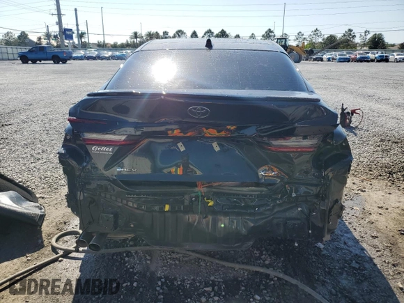 2025 Toyota Camry LE with VIN 4T1DAACK6SU559271, listed as a Copart auction lot 52409575 with 4,474 mi miles and Salvage Title. Bid and sale history available at carsss.com. Image 6.
