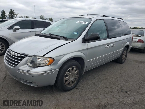 2007 Chrysler Town & Country LWB Touring with VIN 2A4GP54LX7R206402, listed as a Copart auction lot 70883894 with 135,215 mi miles and Salvage Title. Bid and sale history available at carsss.com. Image 1.
