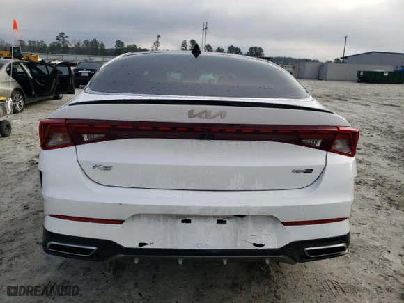 2022 Kia K5 GT-Line with VIN 5XXG64J29NG157522, listed as a Copart auction lot 44233025 with 35,711 mi miles and Salvage Title. Bid and sale history available at carsss.com. Image 6.