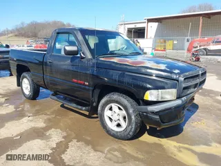 1996 Dodge Ram 1500 with VIN 1B7HC16YXTS701778, listed as a IAAI auction lot 41753120 with 110,204 mi miles. Bid and sale history available at carsss.com. Image 1.