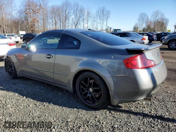 2005 Infiniti G35 Coupe with VIN JNKCV54E95M407119, listed as a Copart auction lot 69438314 with 156,257 mi miles and Salvage Title. Bid and sale history available at carsss.com. Image 2.