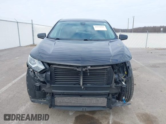2020 Chevrolet Equinox LT with VIN 2GNAXKEV8L6105369, listed as a IAAI auction lot 41650666 with 114,052 mi miles. Bid and sale history available at carsss.com. Image 12.