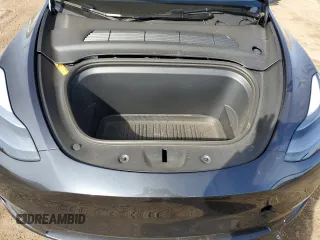 2024 Tesla Model Y with VIN 7SAYGDED7RF163537, listed as a Copart auction lot 48639255 with 7,193 mi miles and Salvage Title. Bid and sale history available at DreamBid. Image 13.