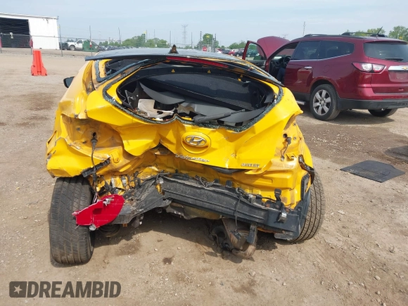 2013 Hyundai Veloster w/Black Int with VIN KMHTC6AD7DU161769, listed as a IAAI auction lot 42448221 with 139,936 mi miles and . Bid and sale history available at DreamBid. Image 16.