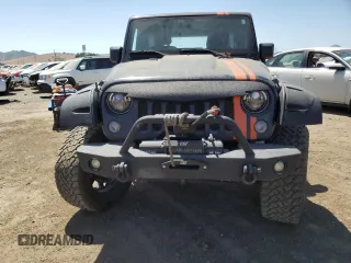 2017 Jeep Wrangler Unlimited Sport with VIN 1C4BJWDG3HL683354, listed as a Copart auction lot 63024845 with 52,813 mi miles and Salvage title. Bid and sale history available at DreamBid. Image 5.