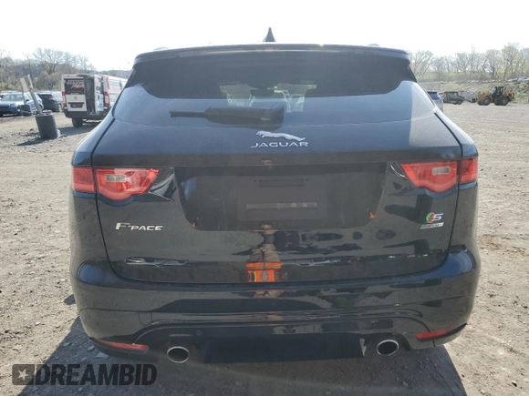 2019 Jaguar F-Pace S with VIN SADCM2FV8KA398771, listed as a Copart auction lot 53560745 with 60,347 mi miles and Salvage Title. Bid and sale history available at DreamBid. Image 6.