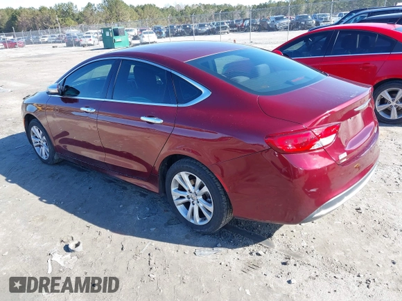 2015 Chrysler 200 Limited with VIN 1C3CCCAB7FN576741, listed as a IAAI auction lot 41374219 with 132,844 mi miles and . Bid and sale history available at DreamBid. Image 3.