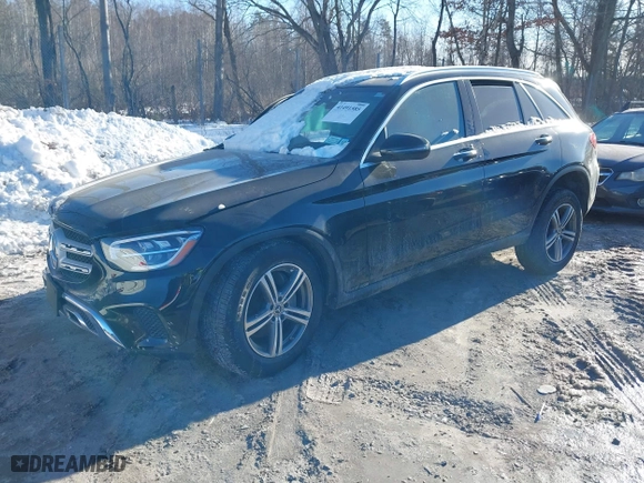 2020 Mercedes-Benz GLC with VIN WDC0G8EB2LF712784, listed as a IAAI auction lot 41491585 with 51,021 mi miles. Bid and sale history available at carsss.com. Image 16.