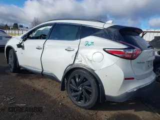 2017 Nissan Murano SL with VIN 5N1AZ2MH5HN204437, listed as a IAAI auction lot 41852350 with 82,545 mi miles and . Bid and sale history available at carsss.com. Image 3.