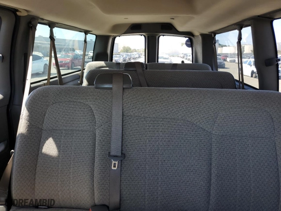 2019 Chevrolet Express Passenger LT with VIN 1GAZGPFG0K1196401, listed as a Copart auction lot 48614795 with 98,925 mi miles and Salvage Title. Bid and sale history available at carsss.com. Image 10.