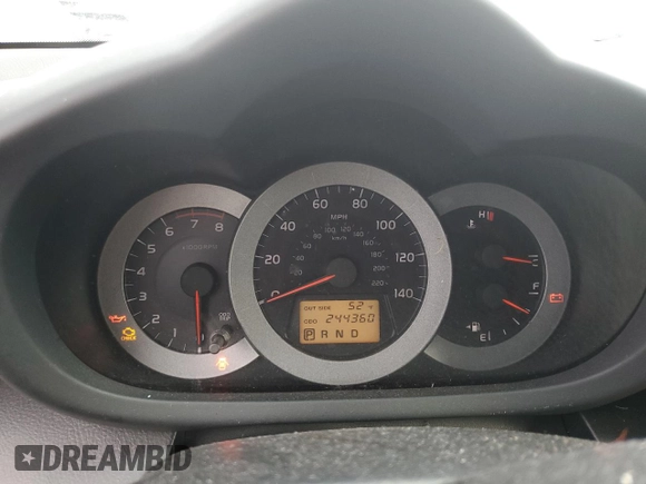 2006 Toyota RAV4 Sport with VIN JTMZD32V765001860, listed as a Copart auction lot 46862355 with 244,360 mi miles and Salvage Title. Bid and sale history available at carsss.com. Image 9.