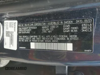 2024 Volvo XC90 Ultimate Bright Theme with VIN YV4062PF3R1145624, listed as a Copart auction lot 59167804 with 3,802 mi miles and Salvage Title. Bid and sale history available at carsss.com. Image 13.