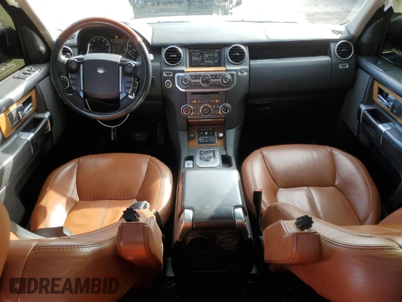 2016 Land Rover LR4 HSE Lux with VIN SALAK2V68GA830858, listed as a Copart auction lot 46339555 with 93,396 mi miles and Salvage Title. Bid and sale history available at DreamBid. Image 8.