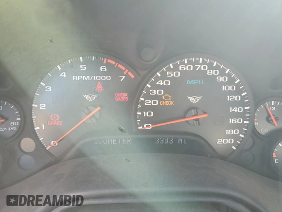 2004 Chevrolet Corvette with VIN 1G1YY32G145107647, listed as a Copart auction lot 76517714 with 3,303 mi miles and Salvage Title. Bid and sale history available at carsss.com. Image 9.