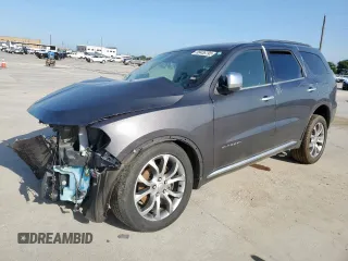 2017 Dodge Durango Citadel Anodized Platinum with VIN 1C4SDJET8HC753128, listed as a Copart auction lot 65436795 with 169,608 mi miles and Clean title. Bid and sale history available at DreamBid. Image 1.