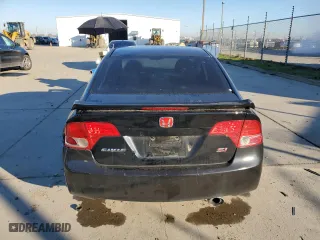 2008 Honda Civic Sdn Si with VIN 2HGFA55578H712748, listed as a Copart auction lot 41538635 with 0 mi miles and Salvage Title. Bid and sale history available at carsss.com. Image 6.