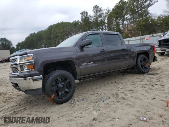 2014 Chevrolet Silverado 1500 LT with VIN 3GCUKREC7EG452842, listed as a Copart auction lot 47067585 with 77,254 mi miles and Salvage Title. Bid and sale history available at DreamBid. Image 1.