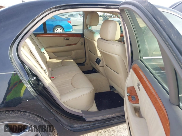 2005 Lexus LS 430 with VIN JTHBN36F155019723, listed as a IAAI auction lot 41897964 with 115,995 mi miles and . Bid and sale history available at DreamBid. Image 8.