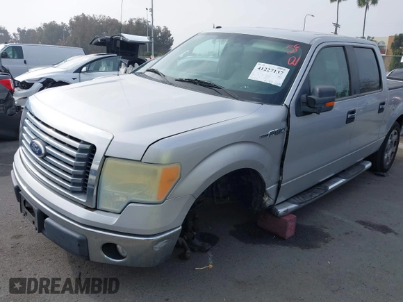 2010 Ford F-150 XL with VIN 1FTFW1CV1AFB35542, listed as a IAAI auction lot 41227137 with 59,530 mi miles. Bid and sale history available at carsss.com. Image 2.