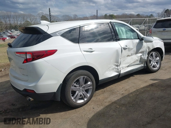 2021 Acura RDX w/Advance Package with VIN 5J8TC2H7XML003236, listed as a IAAI auction lot 41722022 with 23,394 mi miles. Bid and sale history available at carsss.com. Image 4.