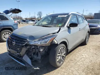 2022 Nissan Kicks SV with VIN 3N1CP5CV0NL497044, listed as a Copart auction lot 47895725 with 36,123 mi miles and Salvage Title. Bid and sale history available at carsss.com. Image 1.