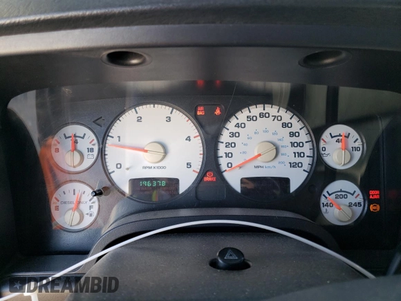 2005 Dodge Ram 2500 SLT with VIN 3D7KS28C15G715424, listed as a Copart auction lot 76980324 with 196,378 mi miles and Non Repairable. Bid and sale history available at carsss.com. Image 9.