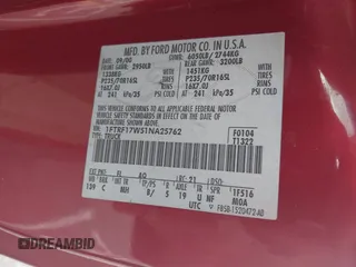 2001 Ford F-150 XL z VIN 1FTRF17W51NA25762, wystawiony jako IAAI lot #42401453 z przebiegiem 20 mil mil oraz . Historia ofert i sprzedaży dostępna na DreamBid. Obrazek 9.