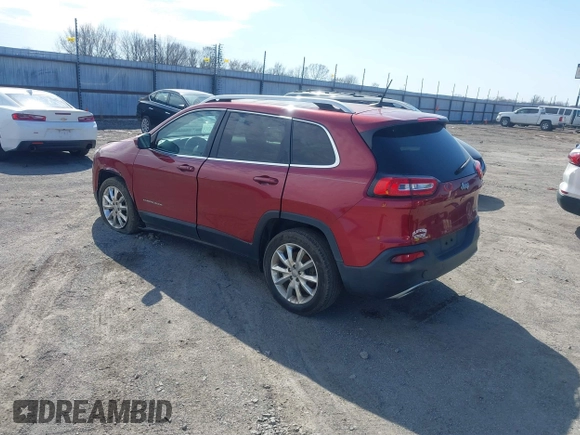 2017 Jeep Cherokee Limited with VIN 1C4PJLDS9HW623621, listed as a IAAI auction lot 41628758 with 158,112 mi miles and . Bid and sale history available at DreamBid. Image 3.