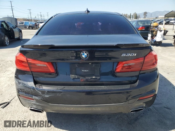 2018 BMW 5 Series 530i with VIN WBAJA5C59JWA35964, listed as a Copart auction lot 49891975 with 111,809 mi miles and Salvage Title. Bid and sale history available at DreamBid. Image 6.