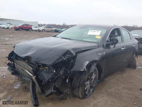 2019 Kia Optima LX with VIN 5XXGT4L30KG350541, listed as a IAAI auction lot 41908755 with 47,085 mi miles. Bid and sale history available at carsss.com. Image 2.